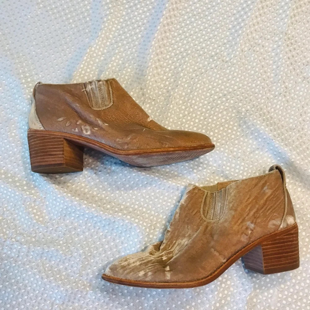 Madewell velvet‎ boties